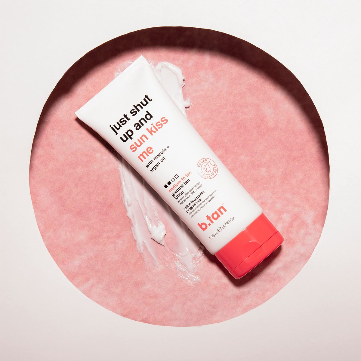 b.tan Medium Gradual Self Tanning Lotion - Everyday Glow with Marula & Argan Oil, Vegan & Cruelty Free, 236ml - görsel 11