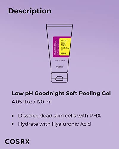 COSRX Low pH Good Night Soft Peeling Gel – Gentle PHA Exfoliator for Sensitive Skin, 4.05 fl oz (120ml) - görsel 14
