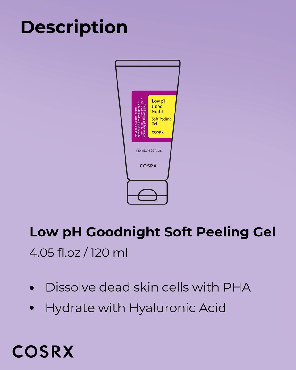 COSRX Low pH Good Night Soft Peeling Gel – Gentle PHA Exfoliator for Sensitive Skin, 4.05 fl oz (120ml) - görsel 13