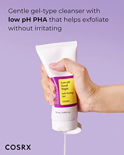 COSRX Low pH Good Night Soft Peeling Gel – Gentle PHA Exfoliator for Sensitive Skin, 4.05 fl oz (120ml) - görsel 4