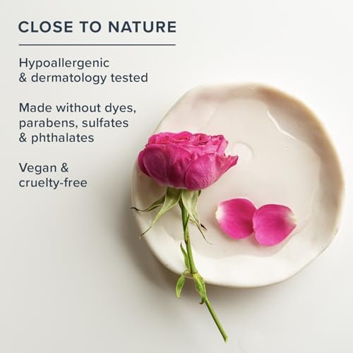 HERITAGE STORE Rosewater Facial Cleanser - Milk Face Wash with Squalane & Rose Complex for Dry to Combination Skin, pH Balanced, Vegan, 4 oz Avelisse