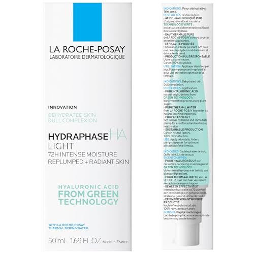 La Roche-Posay Hydraphase HA Light Face Moisturizer with Hyaluronic Acid, 72HR Hydration, Oil Free & Non-Comedogenic, 1.69 fl. oz. - görsel 10
