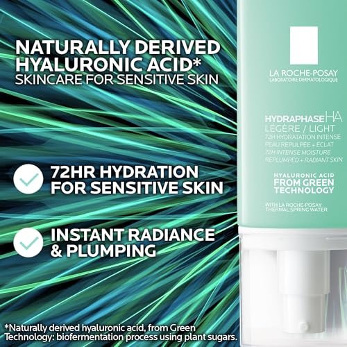 La Roche-Posay Hydraphase HA Light Face Moisturizer with Hyaluronic Acid, 72HR Hydration, Oil Free & Non-Comedogenic, 1.69 fl. oz. - görsel 4