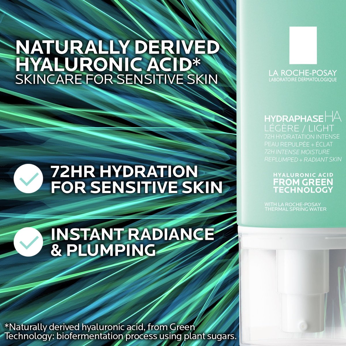 La Roche-Posay Hydraphase HA Light Face Moisturizer with Hyaluronic Acid, 72HR Hydration, Oil Free & Non-Comedogenic, 1.69 fl. oz. - görsel 3
