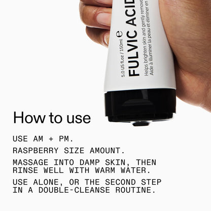 The INKEY List Fulvic Acid Brightening Cleanser 5 Fl Oz - Removes Makeup, Healthy Complexion, Fragrance Free, All Skin Types Avelisse