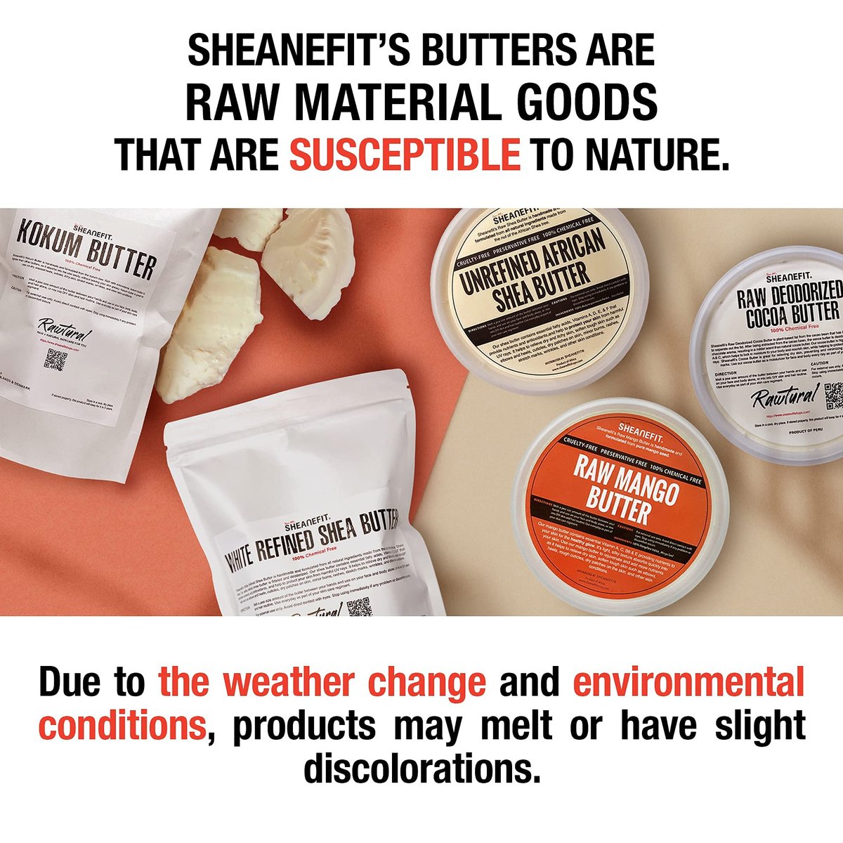 Sheanefit Raw Unrefined African Shea Butter - Natural Body Butter, Soft & Smooth Daily Moisturizer for Face & Body, Ivory, 16 oz Avelisse