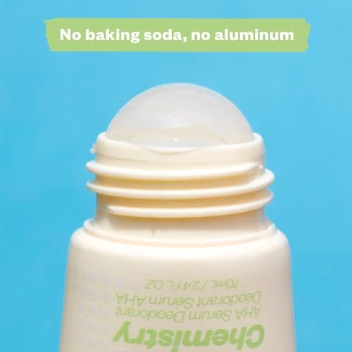 Kosas Chemistry Deodorant - Aluminum & Baking Soda Free AHA Deodorant for Sensitive Skin, Fragrance Free, 2.4 Fl Oz Avelisse