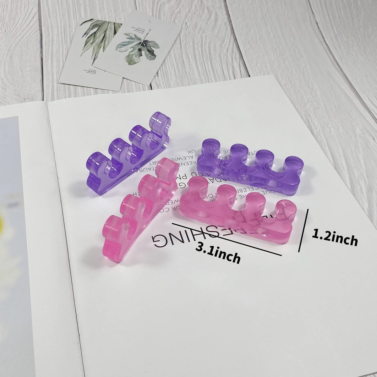 Ronchall 4 Pcs Soft Gel Toe Separators for Pedicure – Easy Nail Polish Grooming for Women – Reusable Toe Spacers for Pedicure Kit - görsel 7