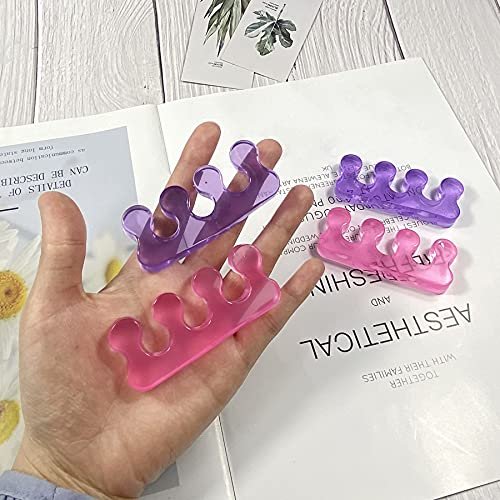 Ronchall 4 Pcs Soft Gel Toe Separators for Pedicure – Easy Nail Polish Grooming for Women – Reusable Toe Spacers for Pedicure Kit - görsel 6