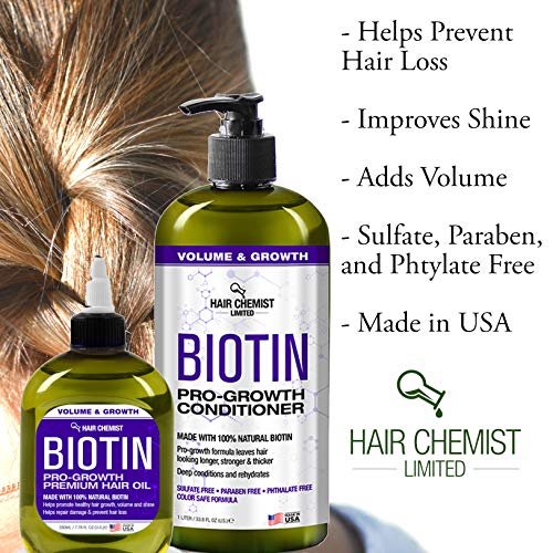 Hair Chemist Biotin Pro-Growth Premium Hair Oil 7.1 oz. – Nourishing Treatment for Thicker, Stronger Hair - görsel 9