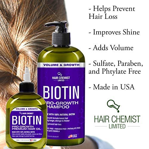 Hair Chemist Biotin Pro-Growth Premium Hair Oil 7.1 oz. – Nourishing Treatment for Thicker, Stronger Hair - görsel 7