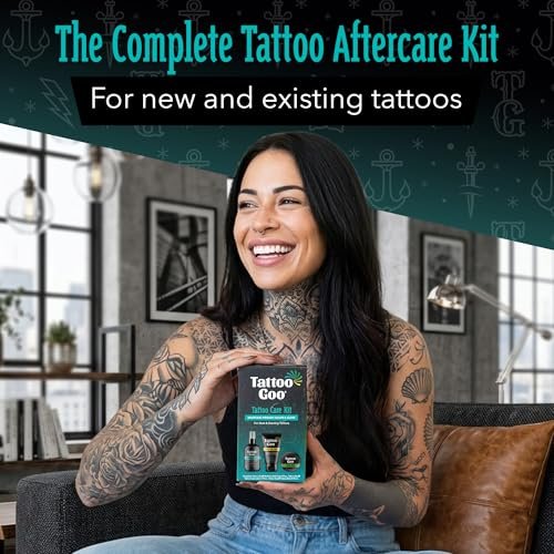 Tattoo Goo Tattoo Aftercare Kit – Complete 3-Piece Set with Antimicrobial Soap, Tattoo Balm & Healing Lotion for Fresh Ink, Ongoing Maintenance & Piercing Care Avelisse