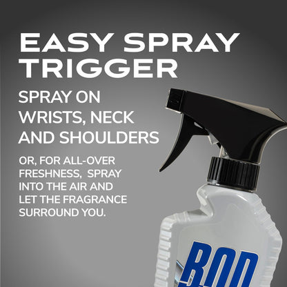 BOD Man Fragrance Body Spray, Iconic, 8 fl oz - Long-Lasting Scent for Men