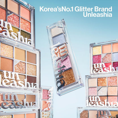 UNLEASHIA Glitterpedia Eyeshadow Palette - All of Brown | Matte, Shimmer & Glitter Shades | High Pigment, Blendable, Long-Lasting Vegan Eye Makeup
