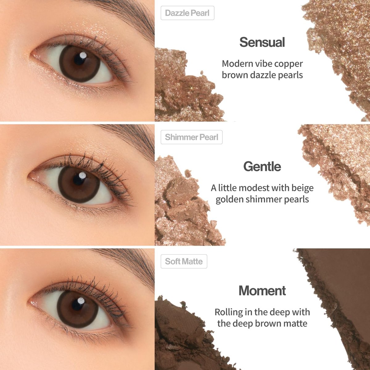 UNLEASHIA Glitterpedia Eyeshadow Palette - All of Brown | Matte, Shimmer & Glitter Shades | High Pigment, Blendable, Long-Lasting Vegan Eye Makeup - görsel 15
