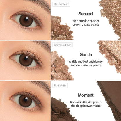 UNLEASHIA Glitterpedia Eyeshadow Palette - All of Brown | Matte, Shimmer & Glitter Shades | High Pigment, Blendable, Long-Lasting Vegan Eye Makeup