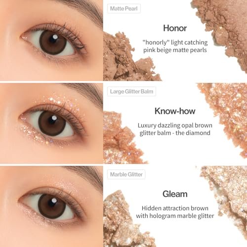 UNLEASHIA Glitterpedia Eyeshadow Palette - All of Brown | Matte, Shimmer & Glitter Shades | High Pigment, Blendable, Long-Lasting Vegan Eye Makeup - görsel 14