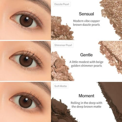 UNLEASHIA Glitterpedia Eyeshadow Palette - All of Brown | Matte, Shimmer & Glitter Shades | High Pigment, Blendable, Long-Lasting Vegan Eye Makeup