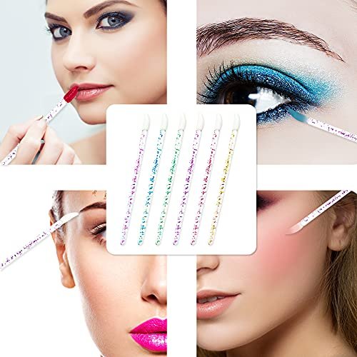 300 Pcs Glitter Crystal Lip Brush Set - Disposable Lip Gloss Applicators & Lipstick Brushes for Precise Makeup Application - görsel 6