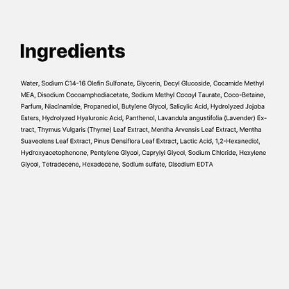 Medicube Red Body Wash - Low pH Hydrating Cleanser with Salicylic Acid, Lactic Acid, Niacinamide & Hyaluronic Acid for Bacne Treatment, 14.1 Fl Oz