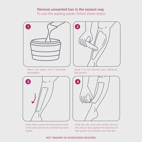 DEPIL BELLA Brazilian Sugar Wax – Organic, Natural, Vegan Hair Removal Wax for All Skin Types (2.87 lbs) Avelisse