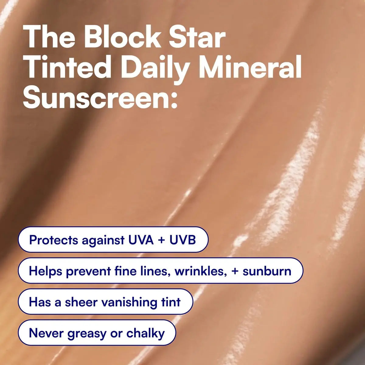 Bliss Block Star SPF 30 Daily Tinted Mineral Sunscreen with Zinc Oxide - All Skin Tones - 1.4 oz Avelisse