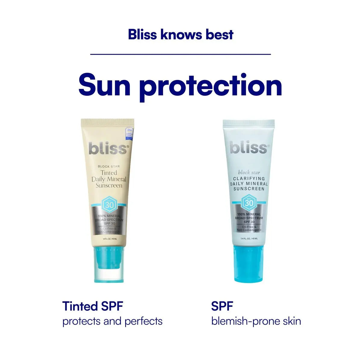 Bliss Block Star SPF 30 Daily Tinted Mineral Sunscreen with Zinc Oxide - All Skin Tones - 1.4 oz Avelisse