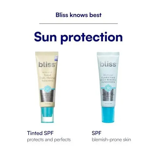 Bliss Block Star SPF 30 Daily Tinted Mineral Sunscreen with Zinc Oxide - All Skin Tones - 1.4 oz Avelisse