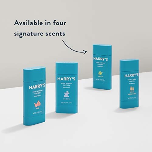 Harry's Men's Deodorant Antiperspirant, Odor & Sweat Control - Stone Scent, 3 Count (2.5 oz each) Avelisse