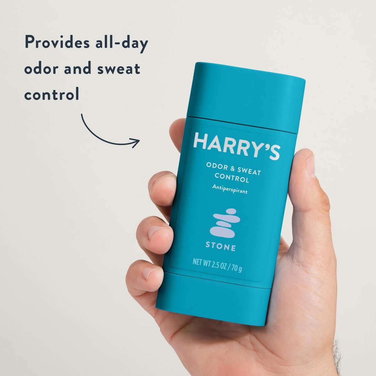Harry's Men's Deodorant Antiperspirant, Odor & Sweat Control - Stone Scent, 3 Count (2.5 oz each) Avelisse