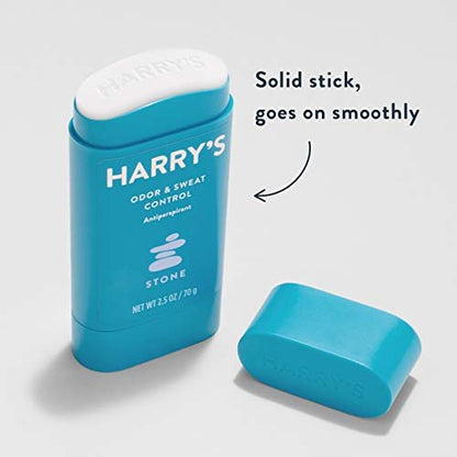 Harry's Men's Deodorant Antiperspirant, Odor & Sweat Control - Stone Scent, 3 Count (2.5 oz each) Avelisse