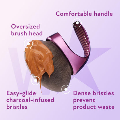 Westmore Beauty Blend & Blur Body Kabuki Brush & Self Tanner Brush - Body Makeup & Foundation Blending Applicator for Self Tanning - Durable Vegan Bristles Avelisse