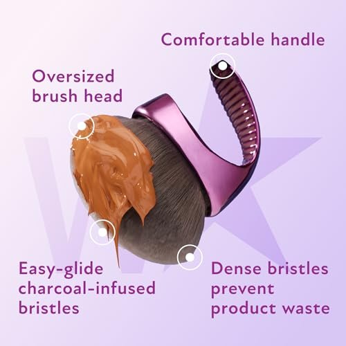 Westmore Beauty Blend & Blur Body Kabuki Brush & Self Tanner Brush - Body Makeup & Foundation Blending Applicator for Self Tanning - Durable Vegan Bristles Avelisse