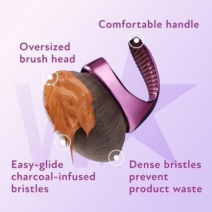 Westmore Beauty Blend & Blur Body Kabuki Brush & Self Tanner Brush - Body Makeup & Foundation Blending Applicator for Self Tanning - Durable Vegan Bristles Avelisse