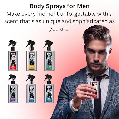 Tapout Body Spray for Men – Fragrance Variety Set, 6-Pack Gift Collection, 8 Ounces Each Avelisse