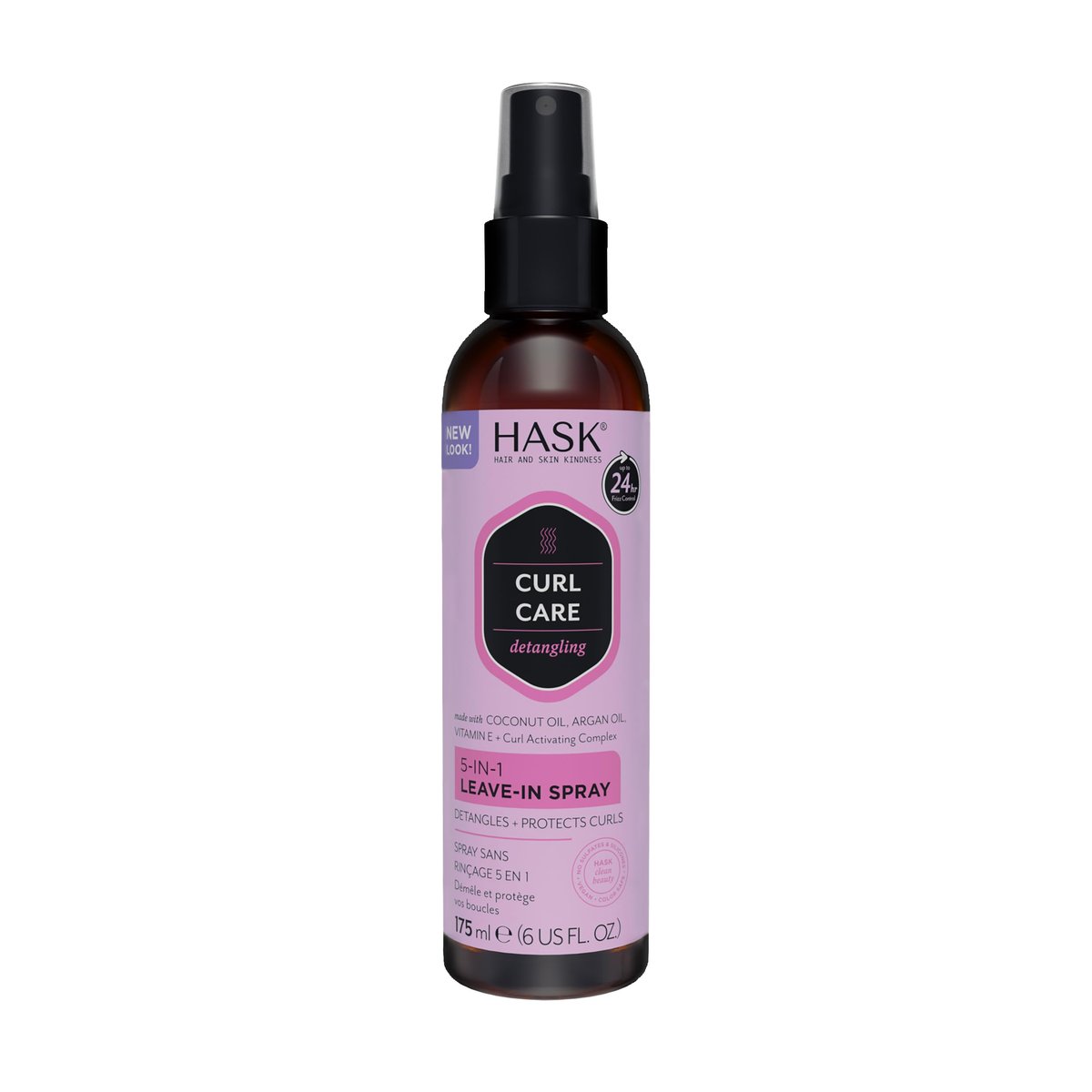 HASK CURL CARE 5-IN-1 Leave-In Spray Conditioner for Curly Hair Types - Vegan, Cruelty Free, Color Safe, Gluten-Free, Sulfate-Free, Paraben-Free (6 Fl Oz) - görsel 2