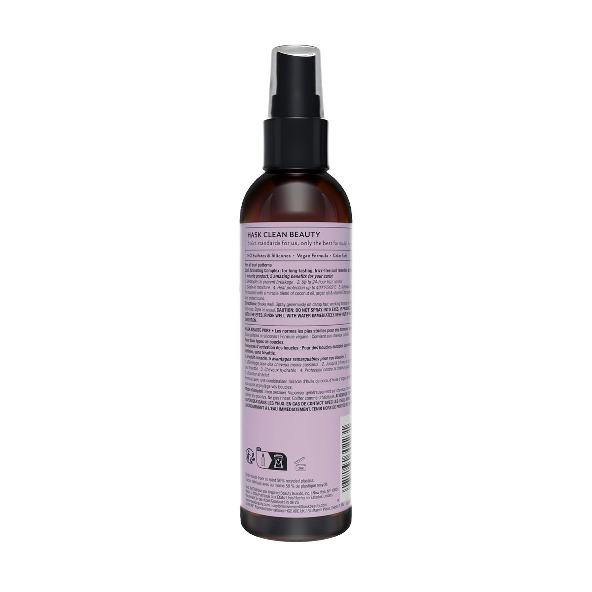 HASK CURL CARE 5-IN-1 Leave-In Spray Conditioner for Curly Hair Types - Vegan, Cruelty Free, Color Safe, Gluten-Free, Sulfate-Free, Paraben-Free (6 Fl Oz) - görsel 16