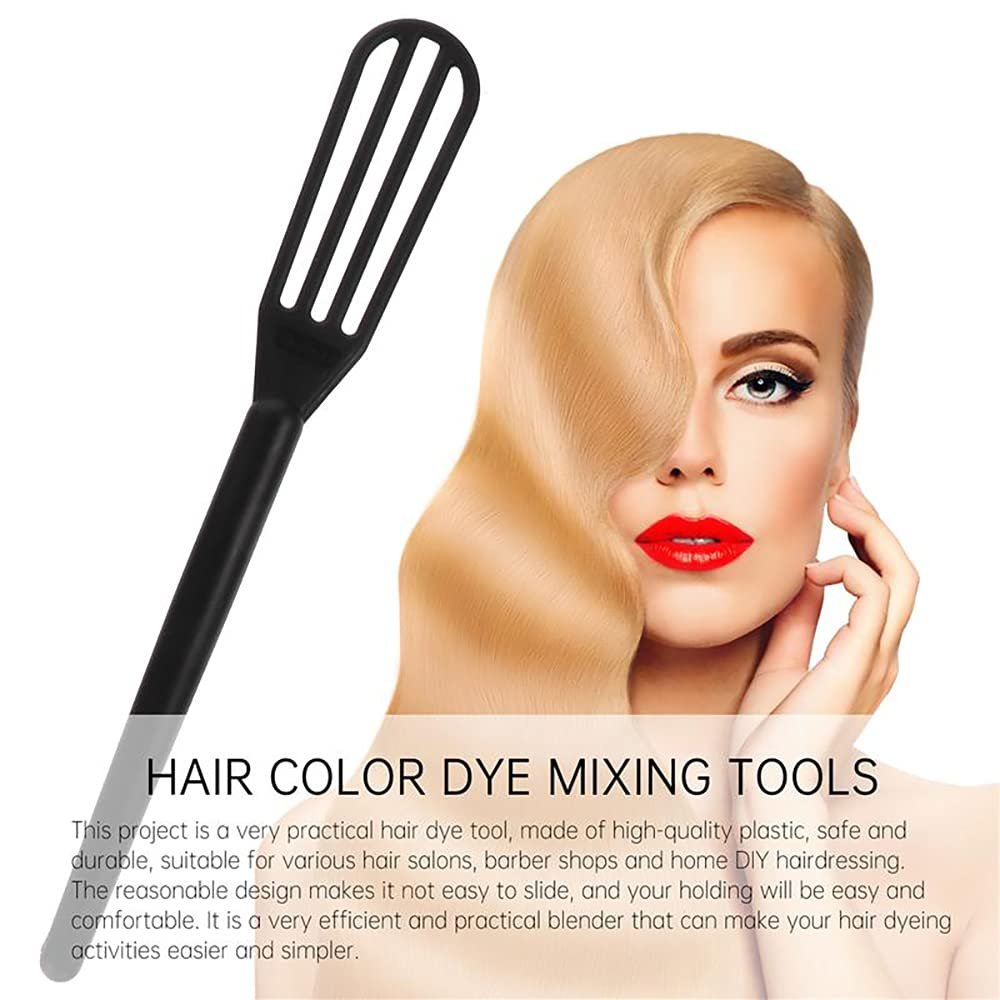 10-Pack Black Plastic Hair Color Mixing Whisks - Salon & Home Dye Applicators by DIYstore - görsel 5