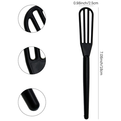10-Pack Black Plastic Hair Color Mixing Whisks - Salon & Home Dye Applicators by DIYstore