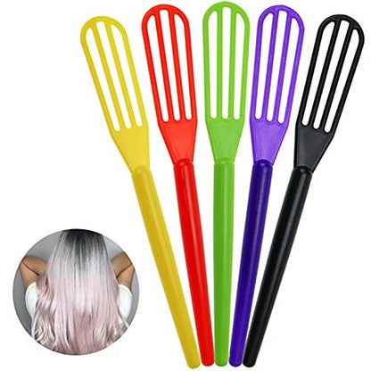10-Pack Black Plastic Hair Color Mixing Whisks - Salon & Home Dye Applicators by DIYstore