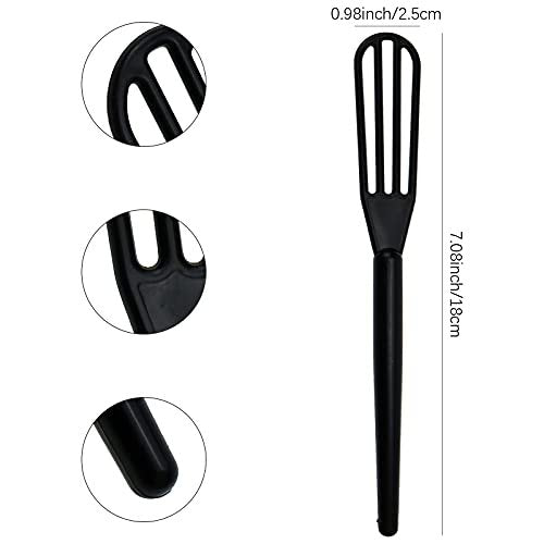 10-Pack Black Plastic Hair Color Mixing Whisks - Salon & Home Dye Applicators by DIYstore - görsel 4