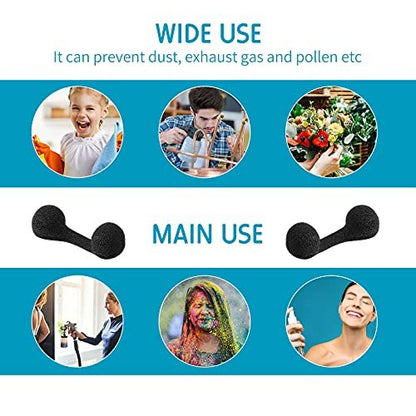 30 Pieces Disposable Nose Filters for Spray Tanning – Soft Sponge Nose Guards for Airbrush Tanning, Sunless Tanning, Nosebleed Protection