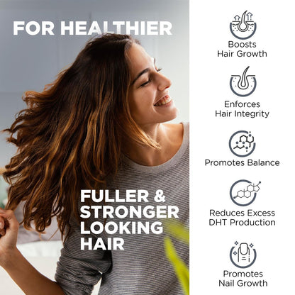 Nutrivein Premium DHT Blocker for Men & Women with Biotin - 60 Capsules, 30-Day Supply Avelisse