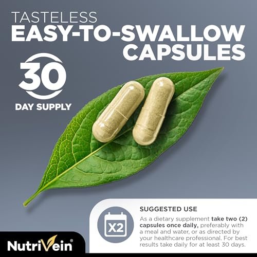 Nutrivein Premium DHT Blocker for Men & Women with Biotin - 60 Capsules, 30-Day Supply Avelisse