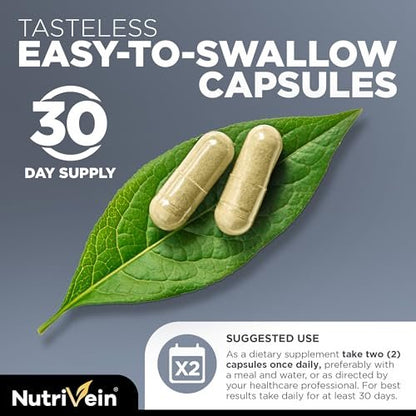 Nutrivein Premium DHT Blocker for Men & Women with Biotin - 60 Capsules, 30-Day Supply Avelisse