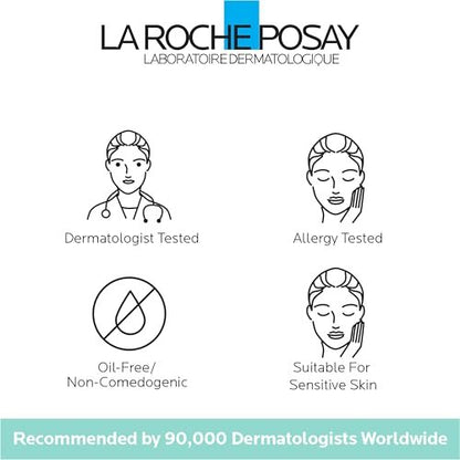 La Roche-Posay Hydraphase HA Rich Moisturizer for Dry Skin - Hyaluronic Acid Face Cream, 72HR Hydration, Oil-Free, Non-Comedogenic, 50 ML (1.69 fl. oz.)