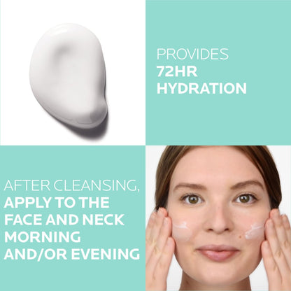 La Roche-Posay Hydraphase HA Rich Moisturizer for Dry Skin - Hyaluronic Acid Face Cream, 72HR Hydration, Oil-Free, Non-Comedogenic, 50 ML (1.69 fl. oz.)