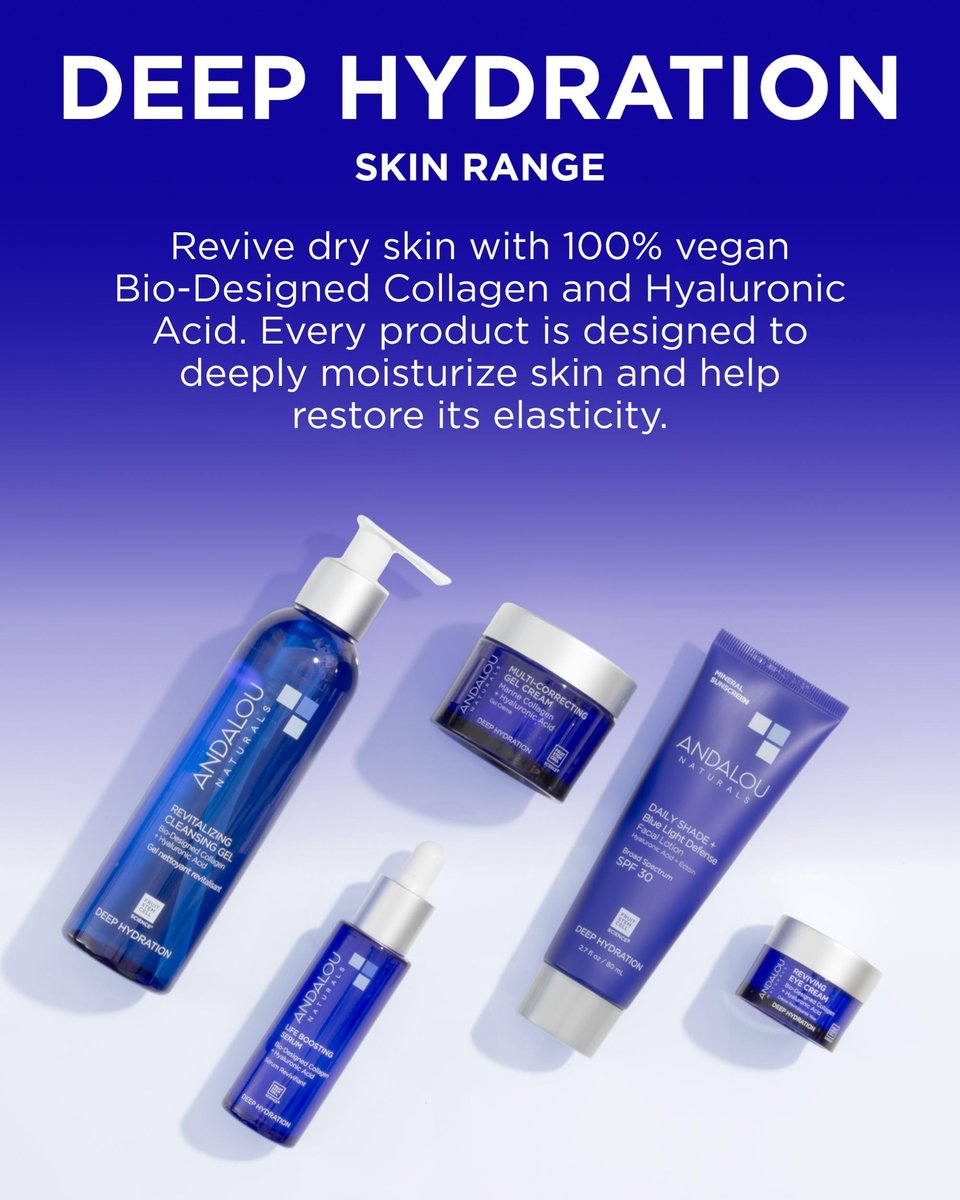 Andalou Naturals Deep Hydration Face Moisturizer Multi-Correcting Cream - Daily Skincare with Hyaluronic Acid, Vegan Collagen & Fruit Stem Cells - Repair Skin Elasticity & Boost Hydration - 1.7 fl oz Avelisse