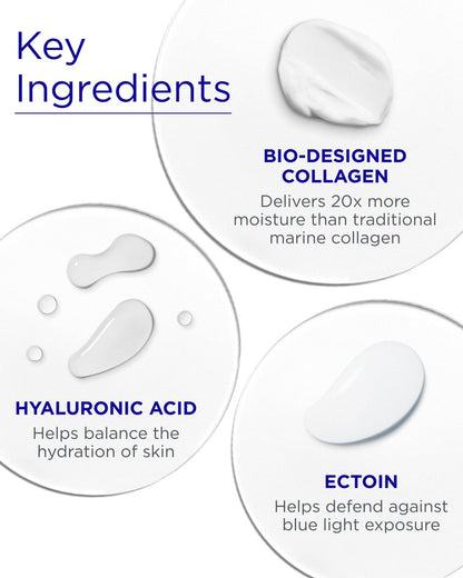 Andalou Naturals Deep Hydration Face Moisturizer Multi-Correcting Cream - Daily Skincare with Hyaluronic Acid, Vegan Collagen & Fruit Stem Cells - Repair Skin Elasticity & Boost Hydration - 1.7 fl oz Avelisse