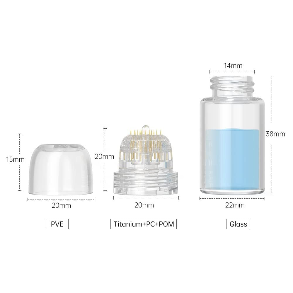 ONLYSKY BEAUTY Hydra Needle Fine Touch Serum Applicator Derma Stamp 0.25mm (Serum Not Included) - 0.5 oz Avelisse